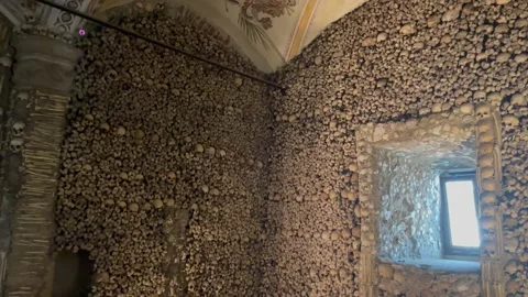 Chapel of Skulls and Bones 스톡 동영상 201186970