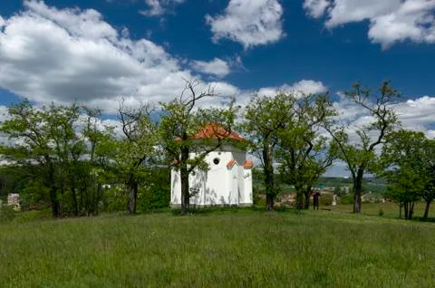 Chapel of St. Cyril and Methodius in Moravske Kninice Stock Photos