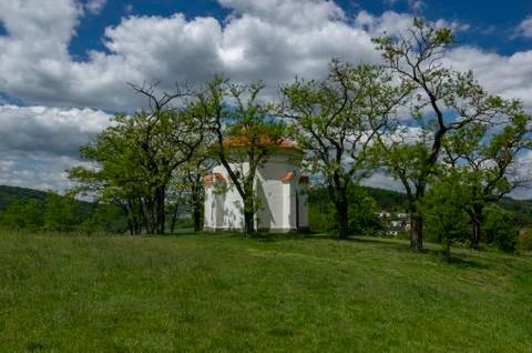 Chapel of St. Cyril and Methodius in Moravske Kninice Stock Photos