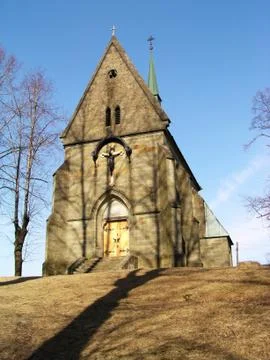 Chapel in summer day Stock Photos