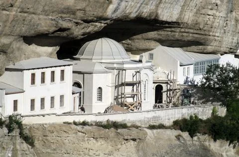 Chapel in the Uspensky Cave Monastery 库存照片