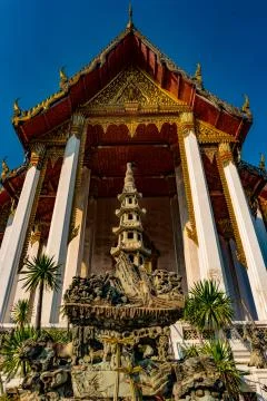 The Chapel of Wat Suthat Stock Photos