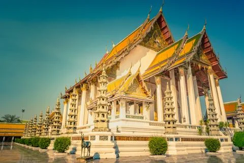 The Chapel of Wat Suthat Stock Photos
