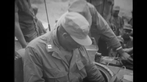 Chaplain holding a helmet Stock Footage 36424519