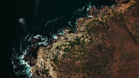 Chapman's Peak cliffside road, cinematic opening Stock Footage 340557713