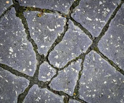 Chapped asphalt pavement Stock Photos