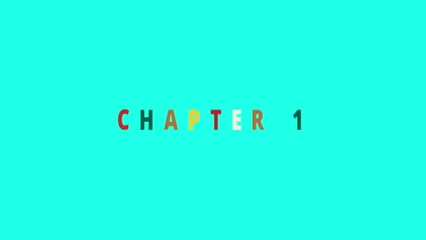 Chapter 1 - colorful Jumping Text effect... | Stock Video | Pond5