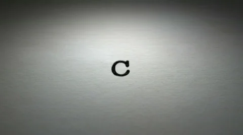 Chapter 1 - Type Written HD1080 Video stock 816011