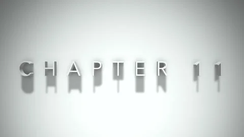 Chapter 11 Animated Text, Title on White Background Stock Footage 284803051