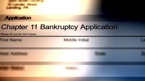 Chapter 11 Bankruptcy Application Stock Footage 321786603