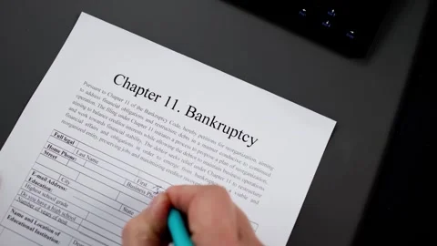 Chapter 11 Bankruptcy Stock Footage 262108048