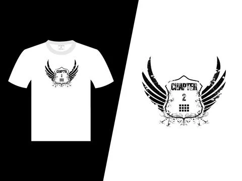 Chapter 2 Vector T-Shirt Design Illustrazione stock