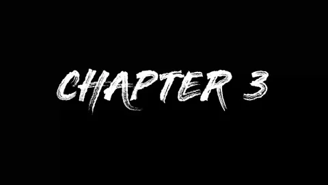 Chapter 3 animated handwriting on black background 4k animation Stock Footage 306754537