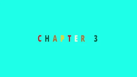 Chapter 3 - colorful Jumping Text effect... | Stock Video | Pond5