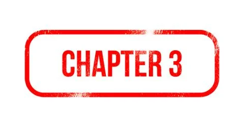Chapter 3 - red grunge rubber, stamp 스톡 일러스트