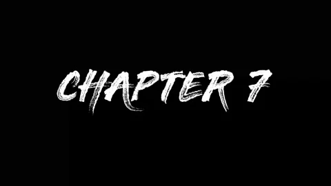 Chapter 7 animated handwriting on black background 4k animation Stock Footage 306754163