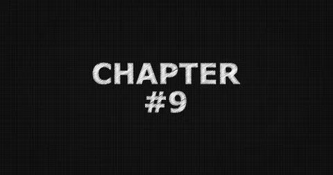 CHAPTER 9 text on board Stock Illustration