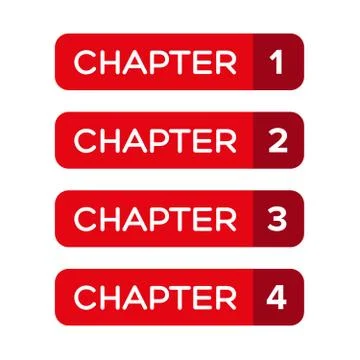 Chapter One, Two, Three, Four vector Stock-Illustration