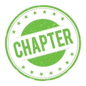 CHAPTER stamp sign Stock Illustration