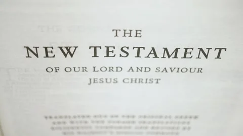 Chapters of the New Testament Time Lapse Video stock 246597235