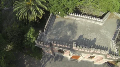 Chapultepec Castle and the interior garden 스톡 동영상 38830622