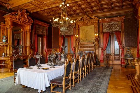 Chapultepec castle dining room Stock Photos