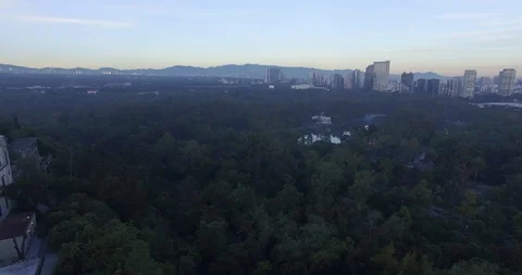Chapultepec Castle Drone Reveal of Tower. Stock Footage 126047894