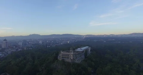 Chapultepec Castle Far Orbit. Stock Footage 126048520