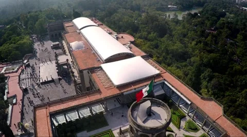 Chapultepec Castle in Mexico City Stock Footage 44349200