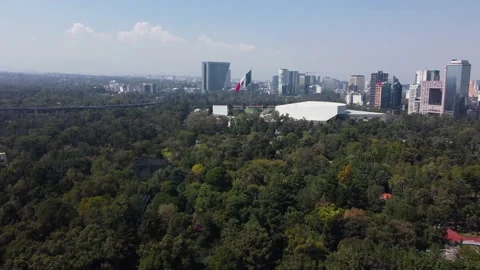 Chapultepec park panoramic view, Mexico City, Mexico 4K Stock-Footage 165131216
