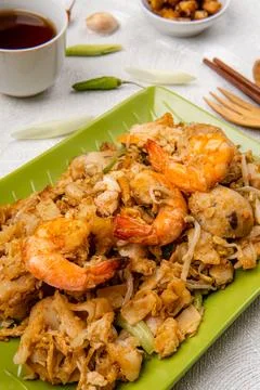 Char kway teow Stock Photos