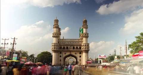 Char Minar Time Lapse Stock Footage 72996943