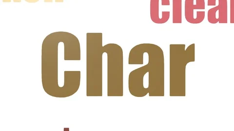 Char Tagcloud Animated Isolated On White Stock Footage 107243919