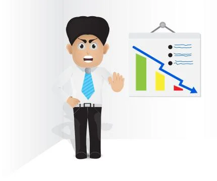 Character and board statistic Stock Illustration