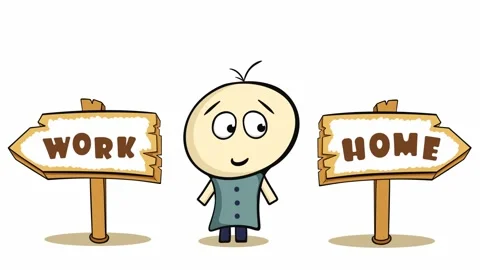 Character and choice white back Stock Footage 98933157