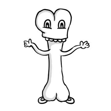 Character bone Stock Illustration