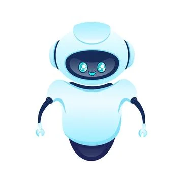 Character bot for mobile app design. Artificial intelligence. イラスト素材