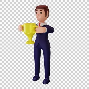 Character with business concept Stock Illustration