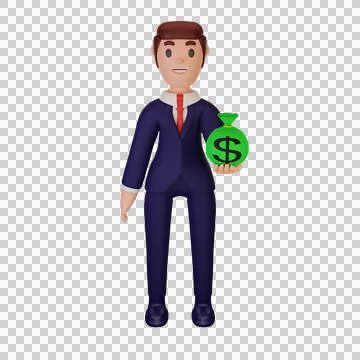Character with business concept Stock Illustration