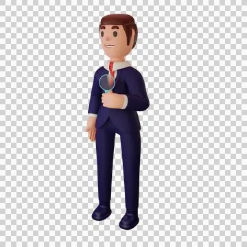 Character with business concept Stock Illustration