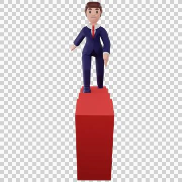 Character with business concept Stock Illustration