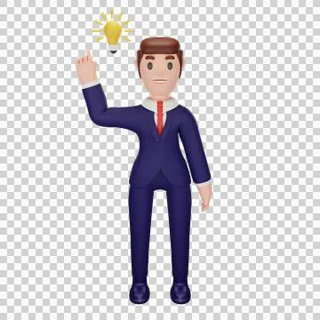 Character with business concept Stock Illustration