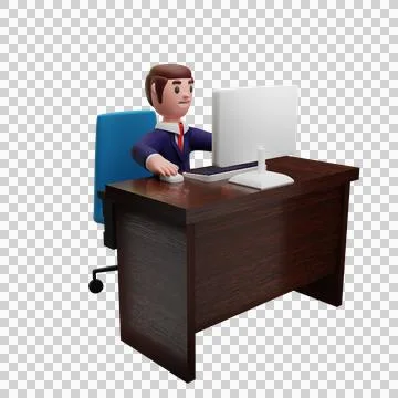 Character with business concept Stock Illustration