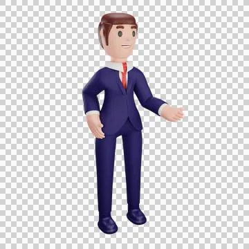 Character with business concept Stock Illustration
