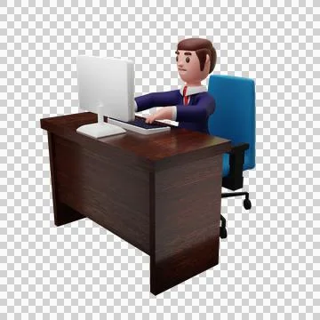 Character with business concept Stock Illustration