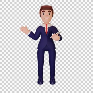 Character with business concept Stock Illustration