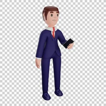 Character with business concept Stock Illustration