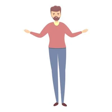 Character concentration icon cartoon vector. Zen work 스톡 일러스트