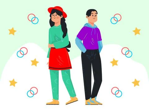 Character Concept Illustration Style Stock Illustration
