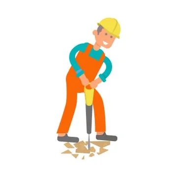 Character construction worker Stock Illustration
